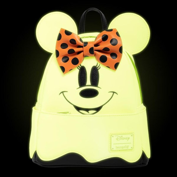MINI MINNIE GHOST RUGZAK ( GLOWS IN THE DARK ) - DISNEY LOUNGEFLY
