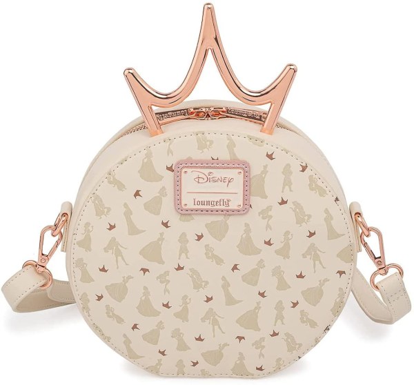 DISNEY PRINSESSEN SCHOUDEDTAS (METALEN KROON) - DISNEY LOUNGEFLY