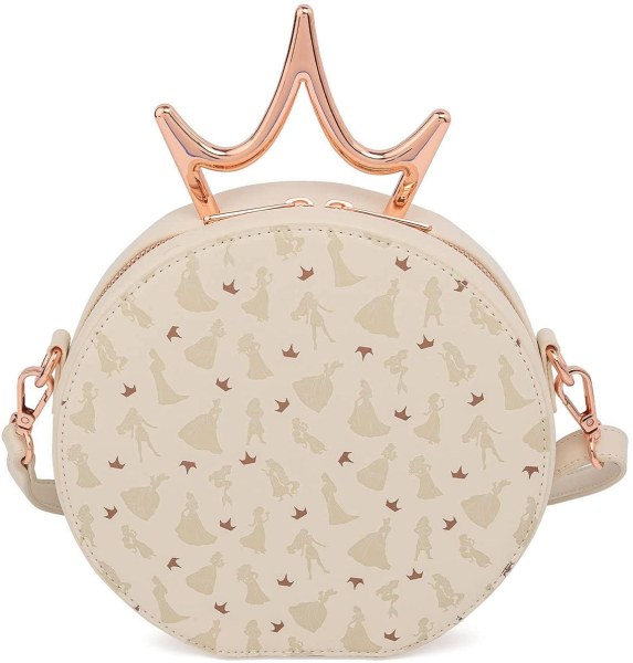 DISNEY PRINSESSEN SCHOUDEDTAS (METALEN KROON) - DISNEY LOUNGEFLY