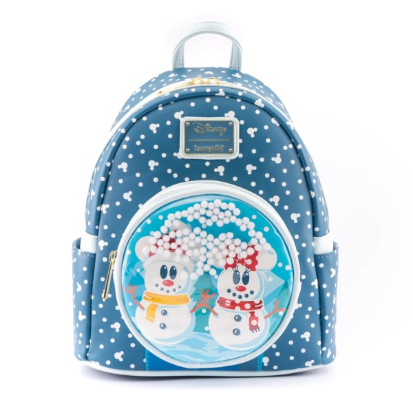 MICKEY & MINNIE SNOW GLOBE MINI RUGZAK - DISNEY LOUNGEFLY