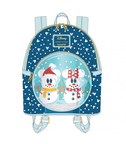 MICKEY & MINNIE SNOW GLOBE MINI RUGZAK - DISNEY LOUNGEFLY