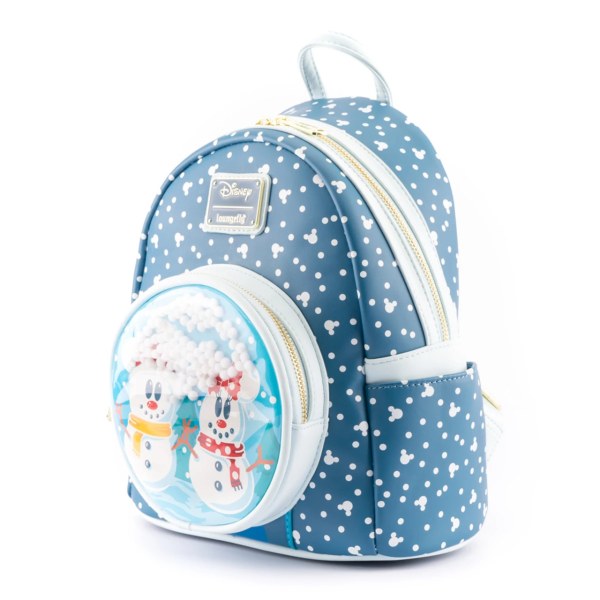 MICKEY & MINNIE SNOW GLOBE MINI RUGZAK - DISNEY LOUNGEFLY