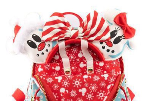 MINI RUGZAK EN HAARBAND MICKEY & MINNIE SNEEUWPOPPEN - DISNEY LOUNGEFLY