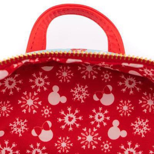MINI RUGZAK EN HAARBAND MICKEY & MINNIE SNEEUWPOPPEN - DISNEY LOUNGEFLY