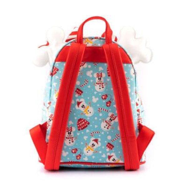MINI RUGZAK EN HAARBAND MICKEY & MINNIE SNEEUWPOPPEN - DISNEY LOUNGEFLY