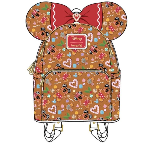MINI RUGZAK EN HAARBAND MICKEY & MINNIE GINGERBREAD - DISNEY LOUNGEFLY