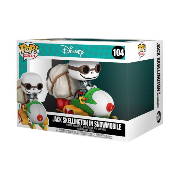 FUNKO POP-RITTEN! 104 - DE NIGHTMARE BEFORE CHRISTMAS - JACK IN SNEEUWMOBIEL