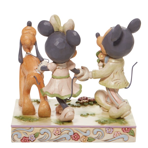 MICKEY, MINNIE EN PLUTO WHITE WOODLAND - DISNEY TRADITIONS