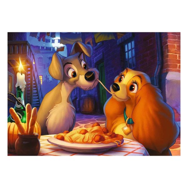 BELLE EN DE TRAMP COLLECTOR'S EDITION PUZZEL (1000 STUKS) - DISNEY