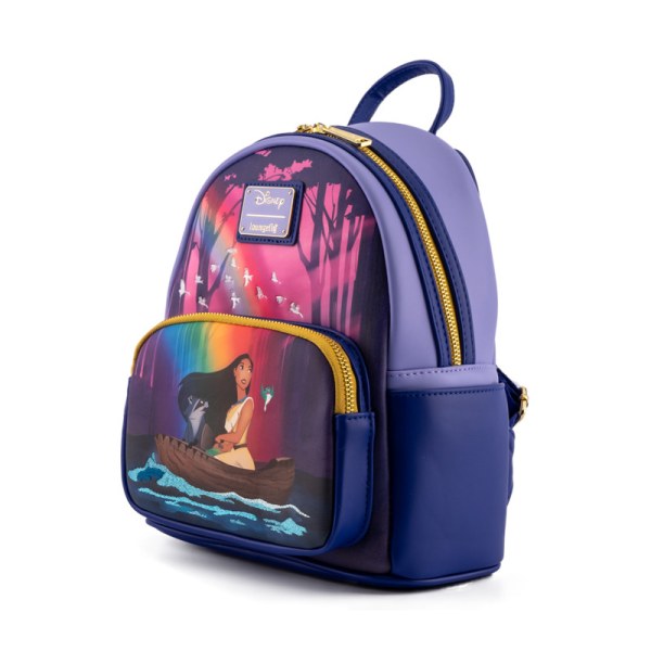 MINI RUGZAK POCAHONTAS NET ROND DE RIVIERBOCHT - DISNEY LOUNGEFLY