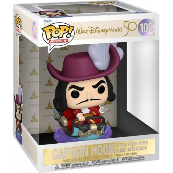 FUNKO POP! 109 - 50E VERJAARDAG VAN DISNEY WORLD - PETER PAN'S CAPTAIN HOOK AANTREKKINGSVLUCHT