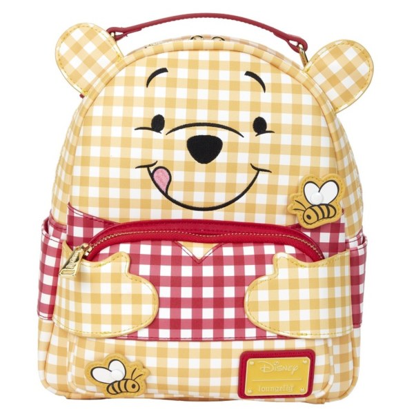 WINNIE DE POEH GINGHAM MINI RUGZAK - DISNEY LOUNGEFLY
