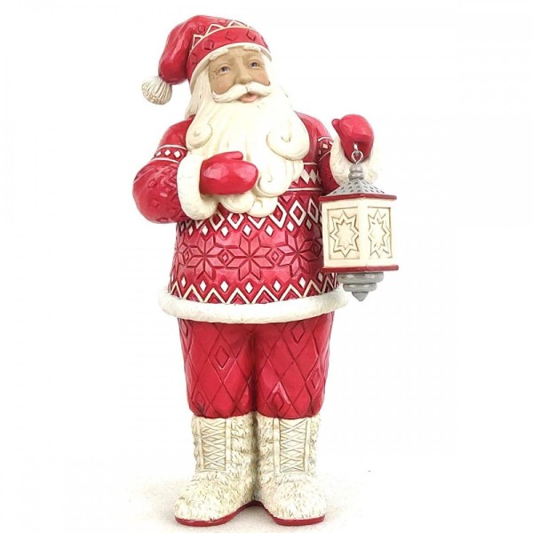 NOORDSE KERSTMAN MET LANTAARN - JIM SHORE HEARTWOOD CREEK