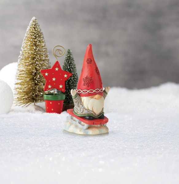 GNOME OP ZIJN SLEE - JIM SHORE HEARTWOOD CREEK