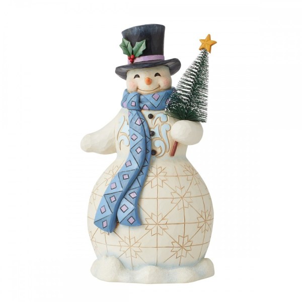 SNEEUWMAN DIE EEN KERSTMIS HOUDT - JIM SHORE HEARTWOOD CREEK