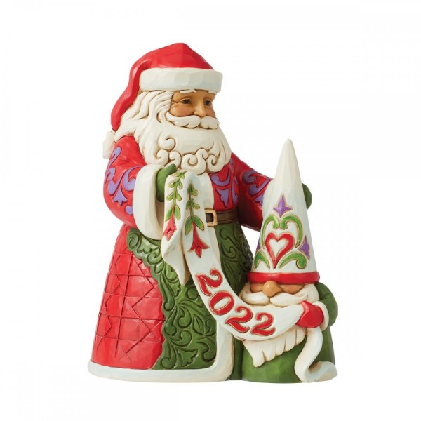 KERSTMAN MET GNOME - JIM SHORE HEARTWOOD CREEK