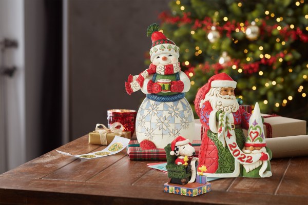 KERSTMAN MET GNOME - JIM SHORE HEARTWOOD CREEK
