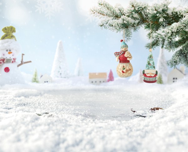 WONDERLAND SNEEUWMAN ORNAMENT - JIM SHORE HEARTWOOD CREEK