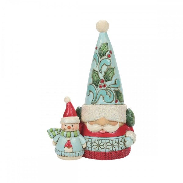 WONDERLAND GNOME EN SNEEUWMAN - JIM SHORE HEARTWOOD CREEK
