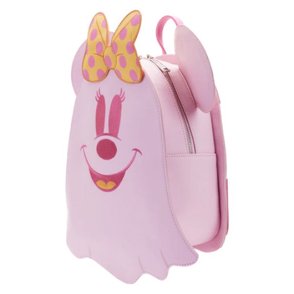 MINI GHOST PASTEL MINNIE RUGZAK (GLOW IN THE DARK) - DISNEY LOUNGEFLY