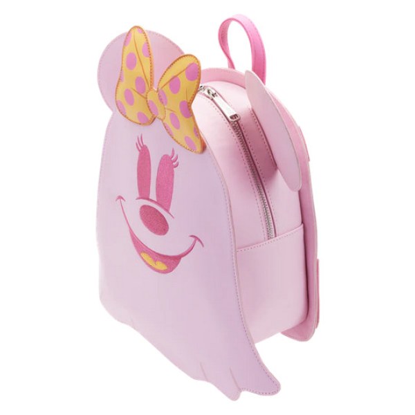 MINI GHOST PASTEL MINNIE RUGZAK (GLOW IN THE DARK) - DISNEY LOUNGEFLY