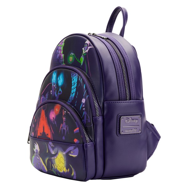 VILLAINS MINI RUGZAK (GLOW IN THE DARK) - DISNEY LOUNGEFLY