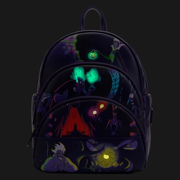 VILLAINS MINI RUGZAK (GLOW IN THE DARK) - DISNEY LOUNGEFLY