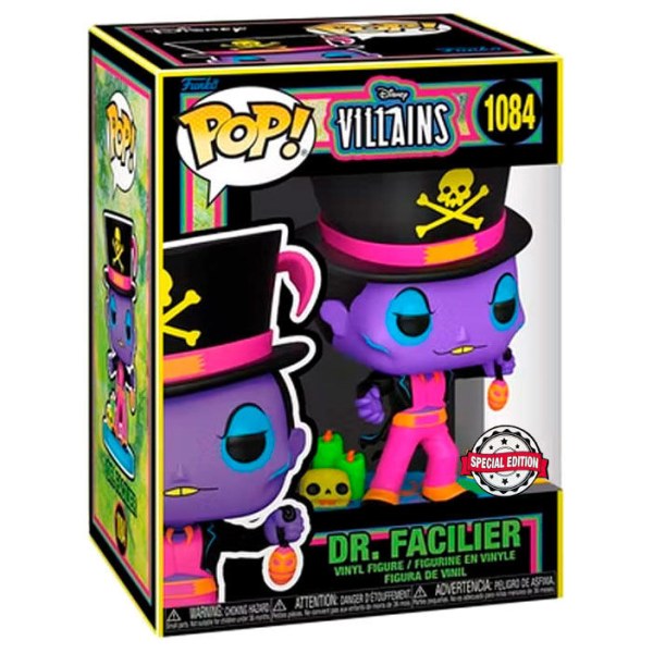 FUNKO POP! 1084 SPECIALE EDITIE - DR. FACILIER ZWART LICHT - DE PRINSES EN DE KIKKER - SPECIALE EDITIE