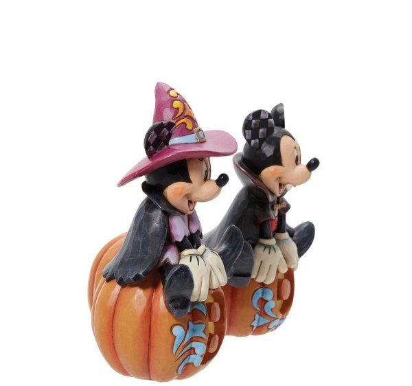 MICKEY & MINNIE HALLOWEEN FOSPHORESCENT - DISNEY TRADITIONS