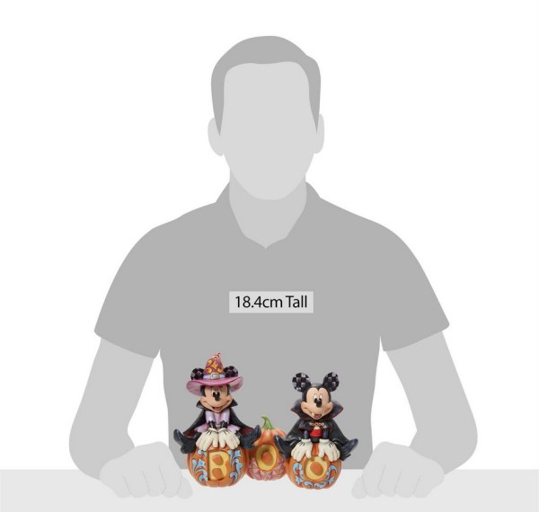 MICKEY & MINNIE HALLOWEEN FOSPHORESCENT - DISNEY TRADITIONS
