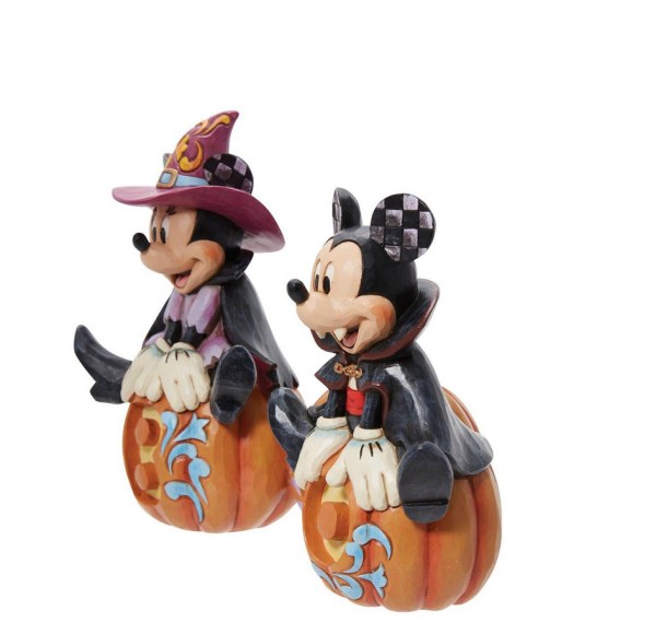 MICKEY & MINNIE HALLOWEEN FOSPHORESCENT - DISNEY TRADITIONS