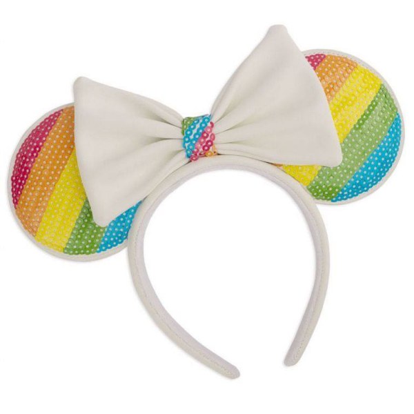 MINNIE MUIS REGENBOOG HAARBAND PAILLETTEN - DISNEY LOUNGEFLY