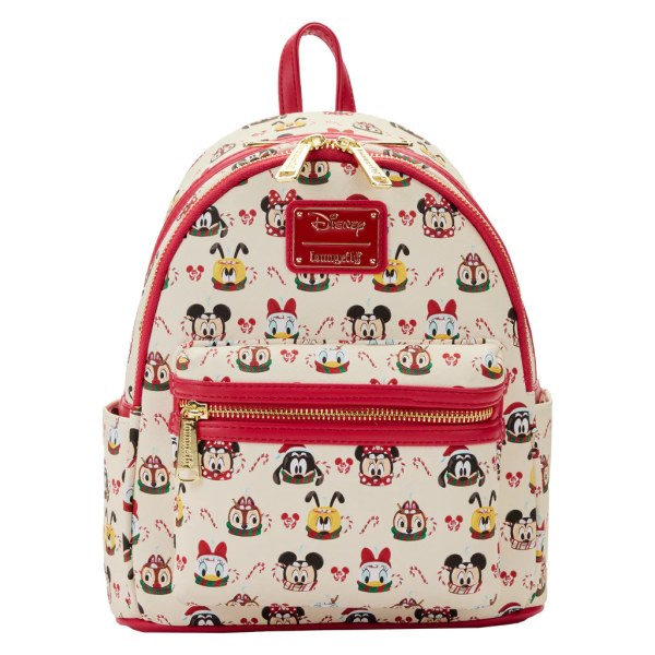 MINI RUGZAK EN HAARBAND MICKEY AND FRIENDS MOKKEN - DISNEY LOUNGEFLY