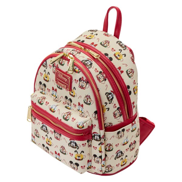 MINI RUGZAK EN HAARBAND MICKEY AND FRIENDS MOKKEN - DISNEY LOUNGEFLY