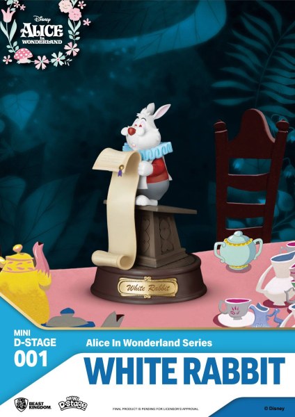 PAKKET 6 MINIBEELDJES ALICE IN WONDERLAND - MINI DISNEY D-STAGE