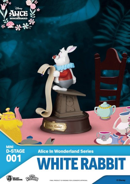 PAKKET 6 MINIBEELDJES ALICE IN WONDERLAND - MINI DISNEY D-STAGE