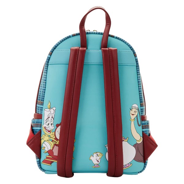 MINI RUGZAK SCHOONHEID EN HET BEEST BIBLIOTHEEK SCÈNE - DISNEY LOUNGEFLY