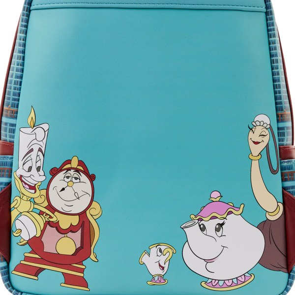 MINI RUGZAK SCHOONHEID EN HET BEEST BIBLIOTHEEK SCÈNE - DISNEY LOUNGEFLY