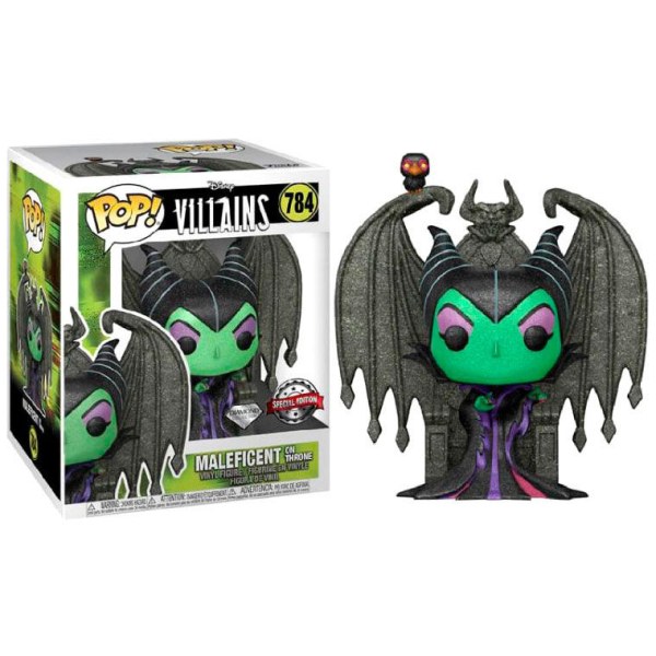 FUNKO POP! 784 - DISNEY SLEEPING SCHOONHEID - MALEFICENT OP HAAR TROON DIAMANT VERSIE