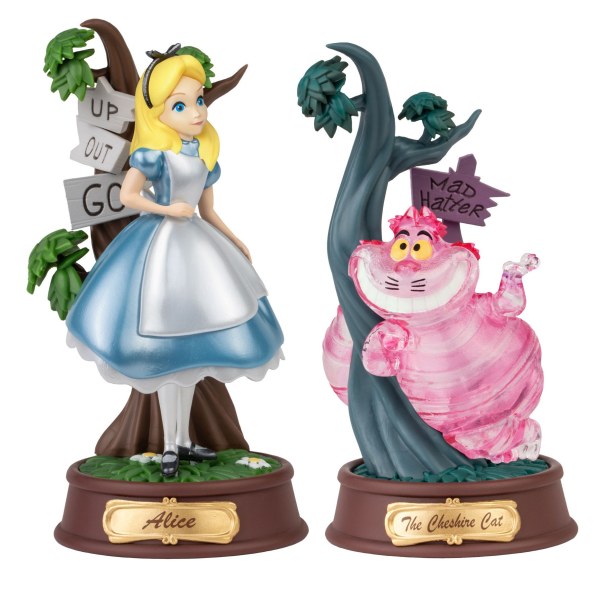 PAKKET 2 BEELDJES ALICE IN WONDERLAND CANDY COLOR SPECIAL EDITION - MINI DISNEY D-STAGE
