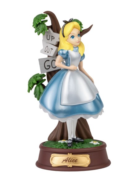 PAKKET 2 BEELDJES ALICE IN WONDERLAND CANDY COLOR SPECIAL EDITION - MINI DISNEY D-STAGE