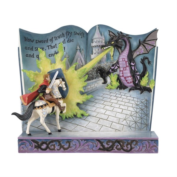 STORYBOOK PRINS PHILLIP EN DE MALEFICENT DRAAK - DISNEY TRADITIONS