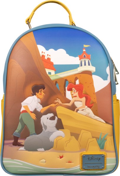 MINI RUGZAK DE KLEINE MEERMIN ARIEL & ERIC OP HET STRAND - DISNEY LOUNGEFLY