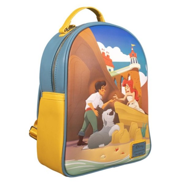 MINI RUGZAK DE KLEINE MEERMIN ARIEL & ERIC OP HET STRAND - DISNEY LOUNGEFLY
