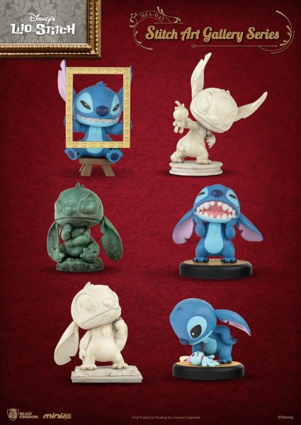 PAKKET VAN 6 ART GALLERY STITCH BEELDJES - DISNEY MINI EGG ATTACK
