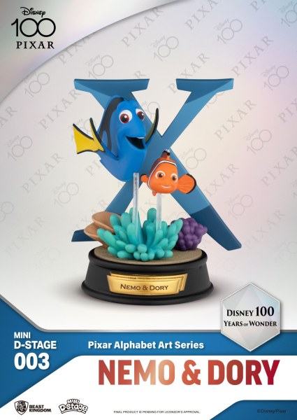 6 PACK PIXAR ALFABET FIGUREN - 100 YEARS OF WONDER DISNEY MINI EGG ATTACK