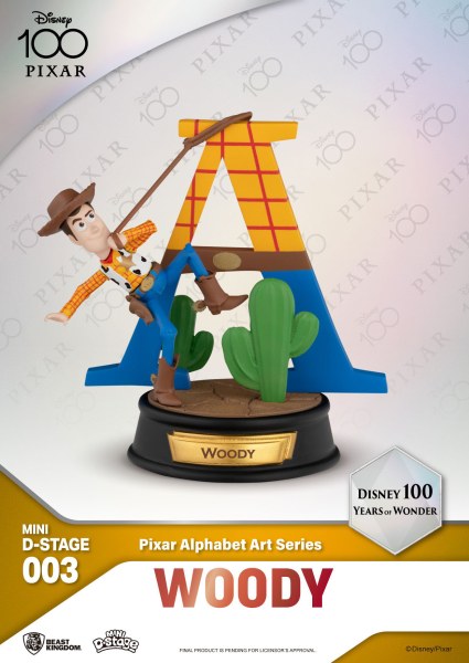 6 PACK PIXAR ALFABET FIGUREN - 100 YEARS OF WONDER DISNEY MINI EGG ATTACK