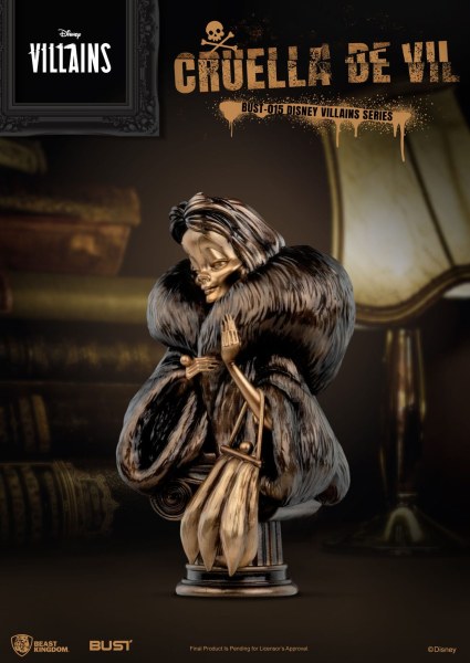 CRUELLA DE VIL BUSTE - DISNEY VILLAINS-SERIE