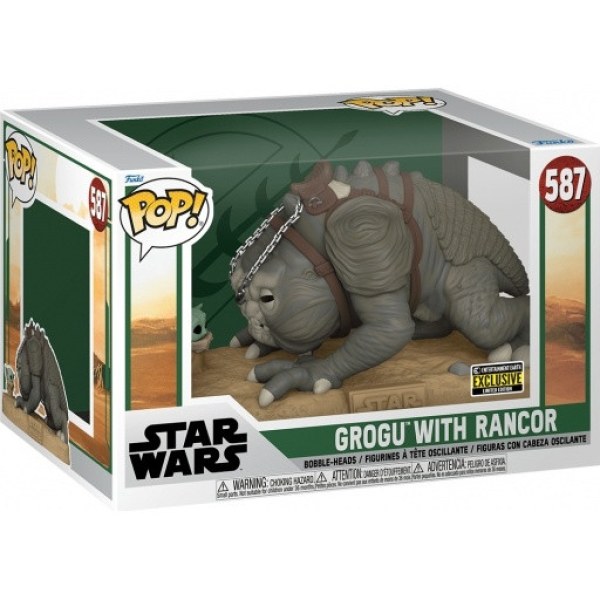 FUNKO POP! 587 JUMBO-RANCOR & GROGU- STAR WARS
