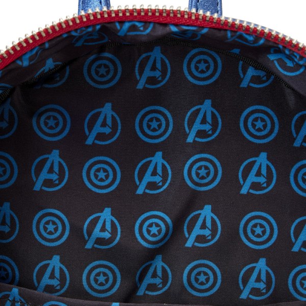 CAPTAIN AMERICA METALLIC COSPAY MINI RUGZAK - DISNEY LOUNGEFLY